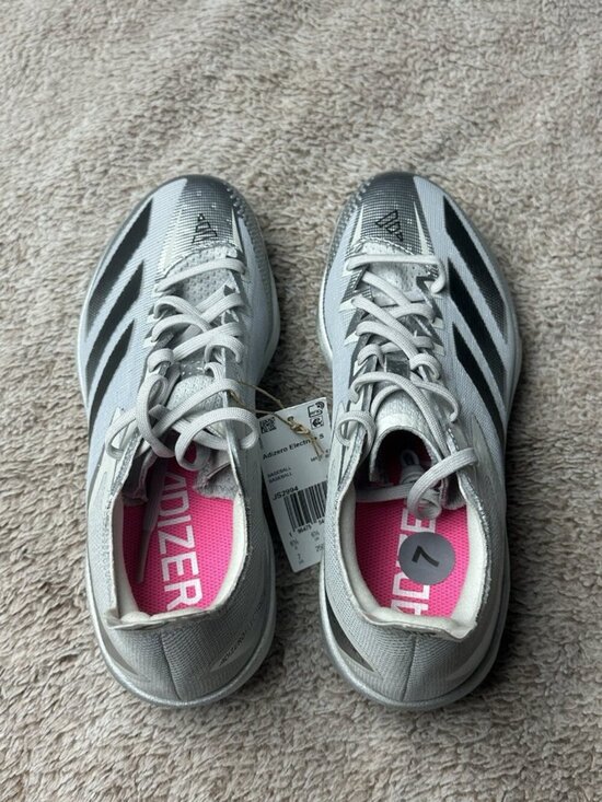 Adidas Adizero Electric+ Silver Speed Pack Metal Baseball Cleat JS2994 SZ 7 NWOB